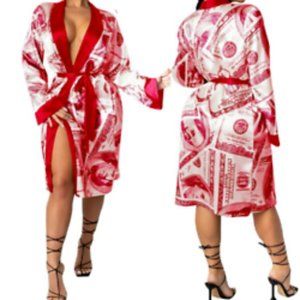 black dollar bill robe